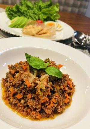 ケチャップそぼろ*レタス包み-レシピのメイン写真