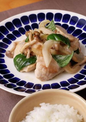 鶏肉としめじのだしマヨ炒め-レシピのメイン写真