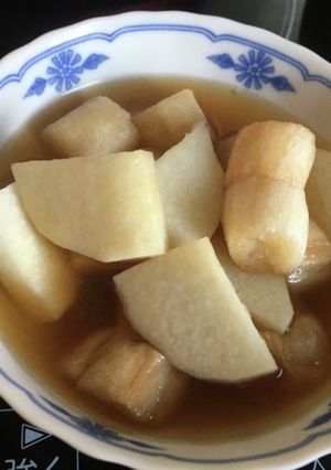 長芋とお麩の煮物-レシピのメイン写真