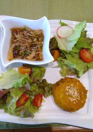 子どもとできる野菜でヘルシーハンバーグ-レシピのメイン写真