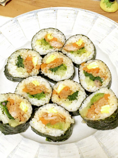 肉も野菜も☆ぱくぱくキムパ太巻き-レシピのメイン写真