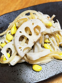 簡単!れんこん・豆もやし・えのきナムル-レシピのメイン写真