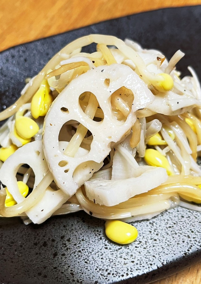 簡単！れんこん・豆もやし・えのきナムル-レシピのメイン写真