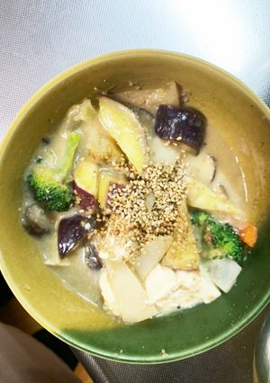 肉なしごまみそ豆乳鍋炒め味春雨炒め煮-レシピのメイン写真