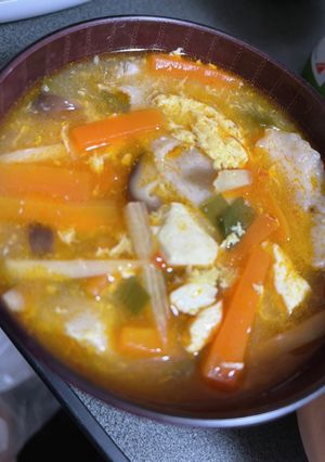 酸辣湯スープ-レシピのメイン写真
