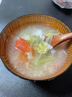 卵とトマトのスープ-レシピのメイン写真