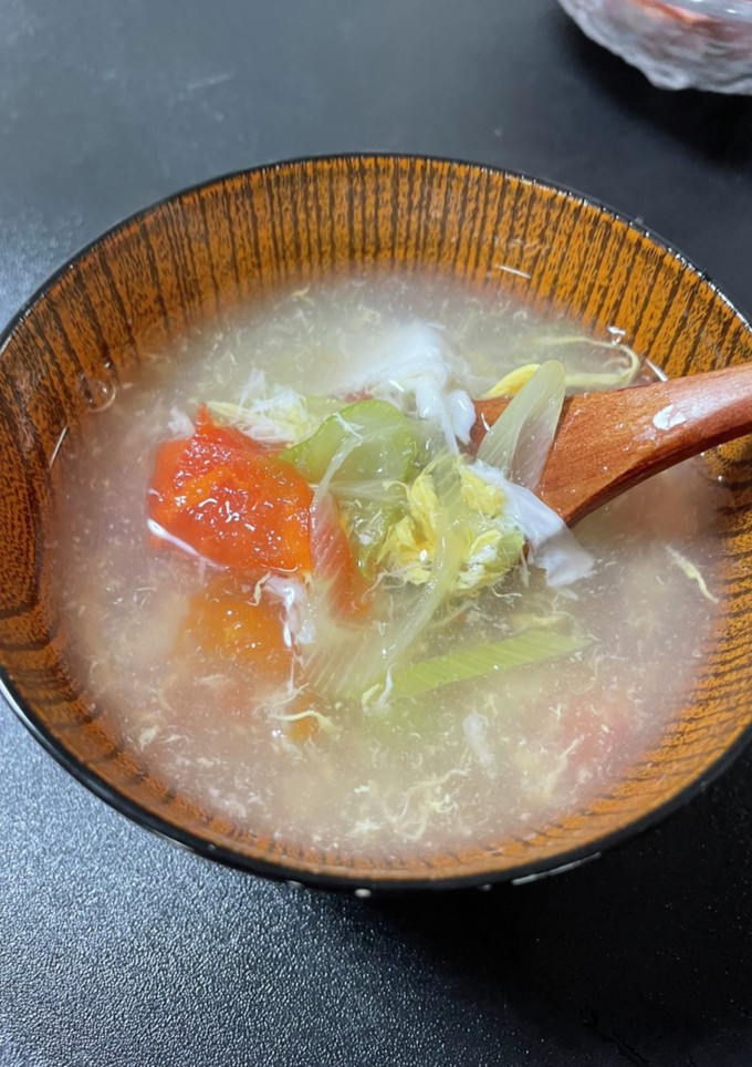卵とトマトのスープ-レシピのメイン写真