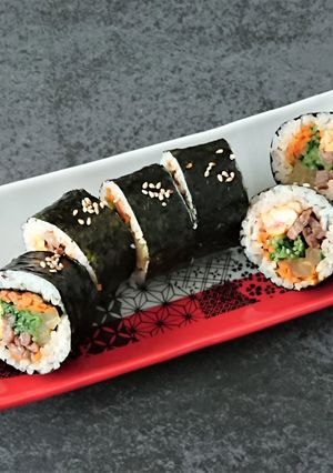 巻きずしの達人。恵方巻キンパ(細巻)-レシピのメイン写真