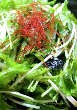 【激安×低糖質】♬水菜のチョレギサラダ♬-レシピのメイン写真