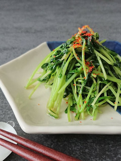 豆苗が止まらない。豆苗だけナムル-レシピのメイン写真