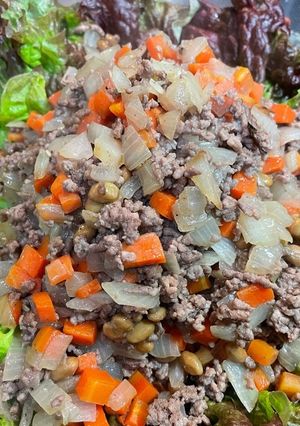 納豆とひき肉いため-レシピのメイン写真