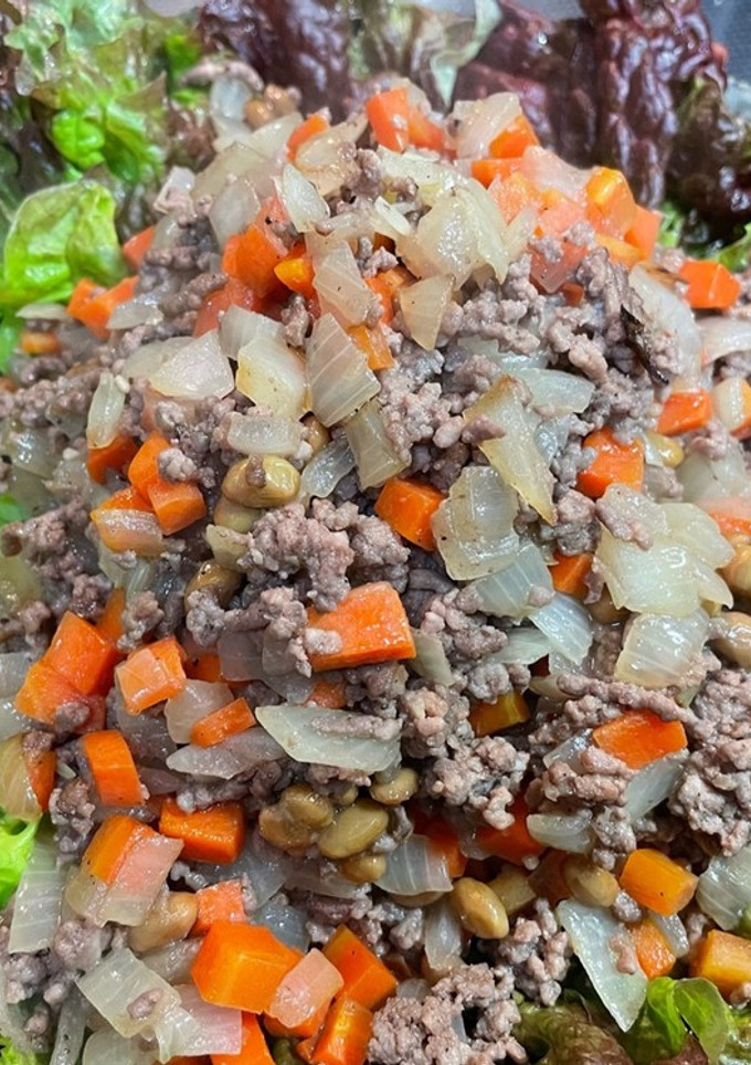 納豆とひき肉いため-レシピのメイン写真