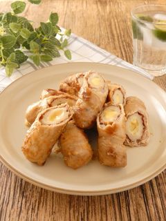 チーズ入りちくわの肉巻き-レシピのメイン写真
