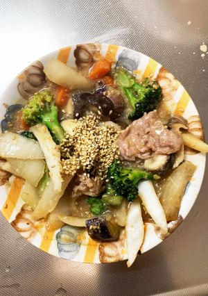 オイスター醤油炒味豚こま大根青椒肉絲風-レシピのメイン写真