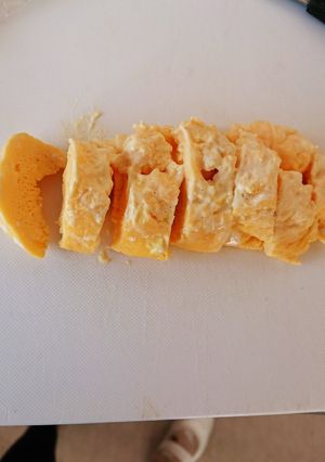 レンジで作る☆ヘルシーな甘い卵焼き-レシピのメイン写真