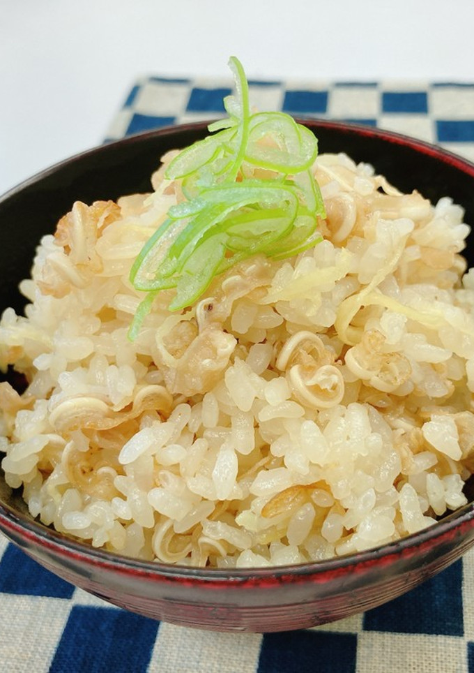 ミミガージャーキーと生姜の炊き込みご飯-レシピのメイン写真
