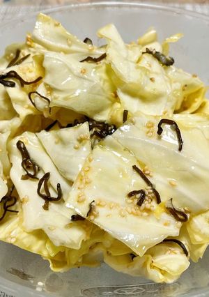 パリパリキャベツの塩昆布和え-レシピのメイン写真