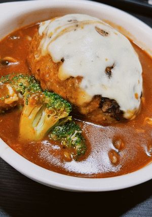 本格的煮込みハンバーグ-レシピのメイン写真