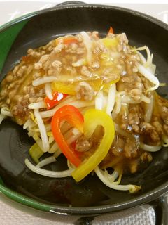 パプリカともやし炒めのぞぼろあんかけ-レシピのメイン写真