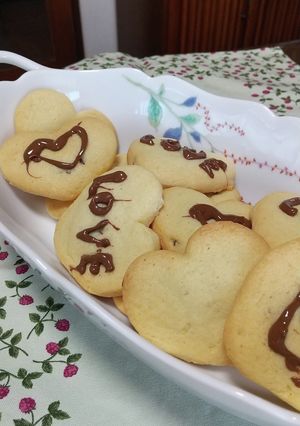 簡単！チョコ入りハートクッキー-レシピのメイン写真