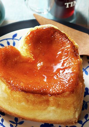 ブリュレ仕立てのハートチーズケーキ-レシピのメイン写真