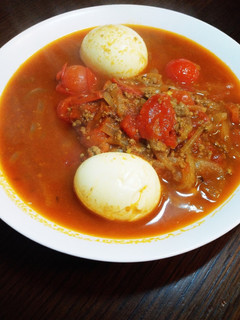 挽き肉とたまねぎのトマトスープカレー-レシピのメイン写真