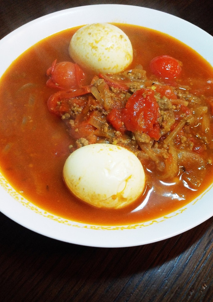 挽き肉とたまねぎのトマトスープカレー-レシピのメイン写真