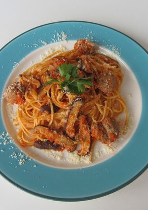 ベリッシモ風　きのこと豚肉のリングイーネ-レシピのメイン写真