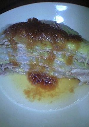 豚肉と白菜の重ね蒸し~玉葱ソースで♪~-レシピのメイン写真