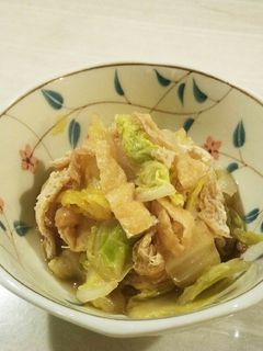 簡単おかず❗白菜油揚げ煮浸し-レシピのメイン写真