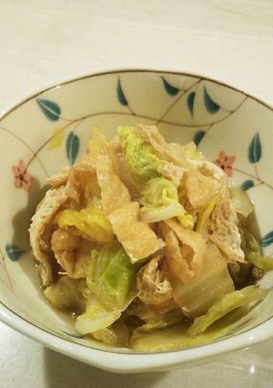 簡単おかず❗白菜油揚げ煮浸し-レシピのメイン写真