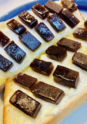 クリームチーズと羊羹の贅沢トースト♫-レシピのメイン写真