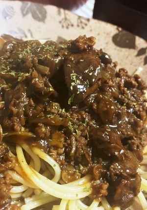 ビーフシチューでボロネーゼ風-レシピのメイン写真