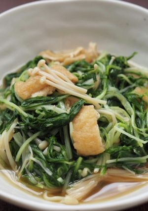水菜とえのきのシャキシャキ煮びたし-レシピのメイン写真