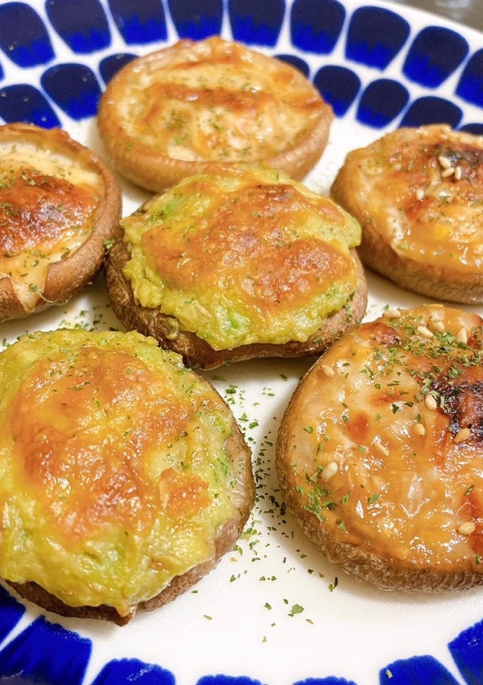 椎茸のチーズ焼き♡3種盛り-レシピのメイン写真