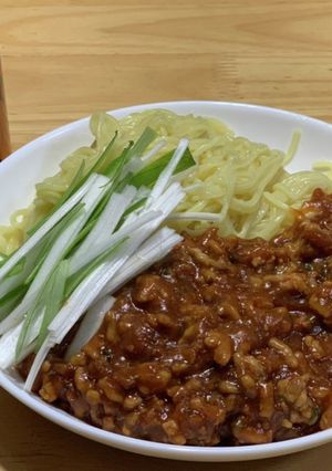 手抜き麻婆ジャージャー麺SPI-レシピのメイン写真