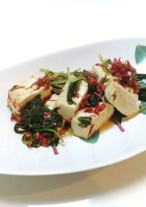 水菜のコンビーフ豆腐-レシピのメイン写真