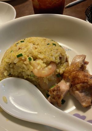 エビ炒飯とパリパリ鶏モモ焼き-レシピのメイン写真