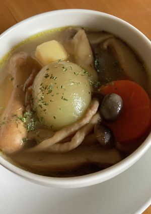 玉ねぎときのこのブイヨンがいらないスープ-レシピのメイン写真