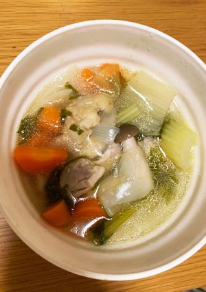 父直伝✨鶏肉と野菜のスープ。-レシピのメイン写真