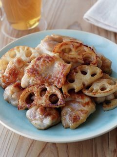 簡単♪鶏肉と蓮根の黒酢炒め-レシピのメイン写真