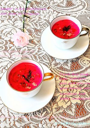 お祝いの日に❤春を感じるピンクのタラトル-レシピのメイン写真