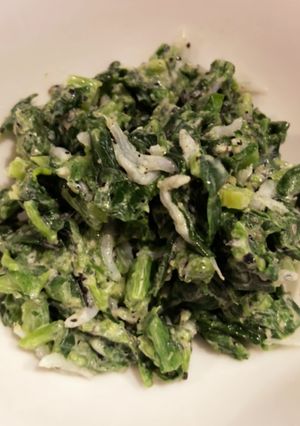 ほうれん草としらすの胡麻マヨあえ-レシピのメイン写真