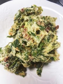 春菊と納豆のかき揚げ-レシピのメイン写真