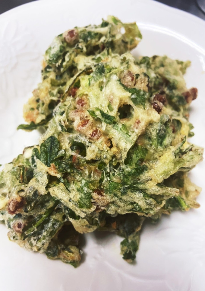 春菊と納豆のかき揚げ-レシピのメイン写真