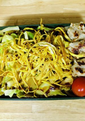 クルクル焼きそばのお弁当-レシピのメイン写真