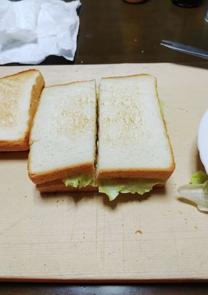 お弁当のサンドイッチ(タマゴ)-レシピのメイン写真