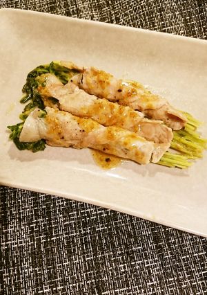 豆苗豚巻きごまドレッシングソース-レシピのメイン写真