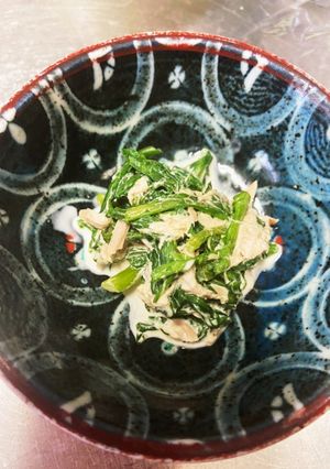 春菊のツナマヨあえ-レシピのメイン写真