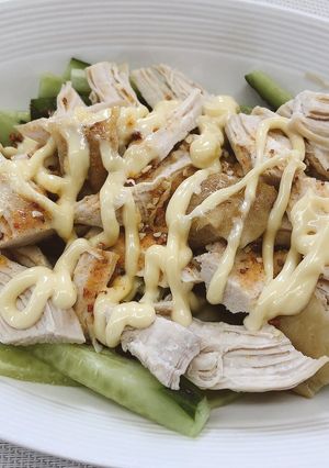 シャキシャキ☆鶏むね肉ときゅうりのサラダ-レシピのメイン写真